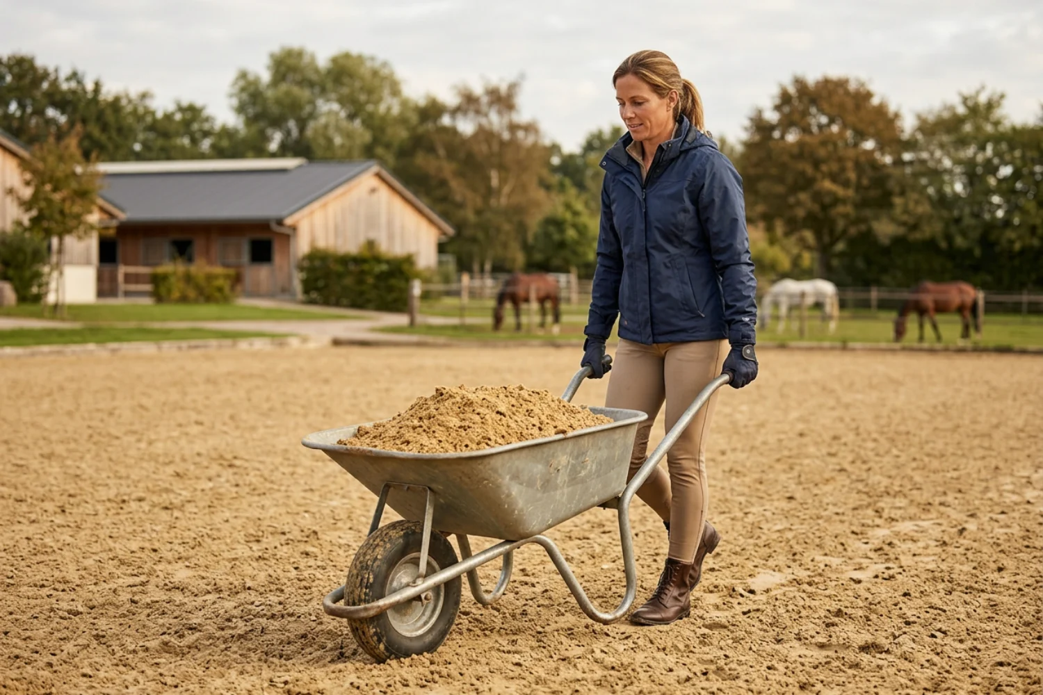 viel Kilo Sand passt in eine Schubkarre?
